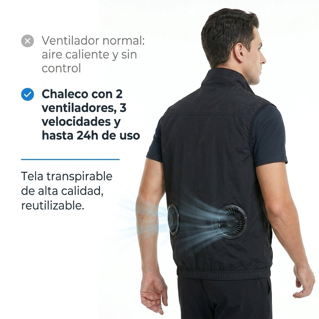 Chaleco con Ventilador Refrigerante